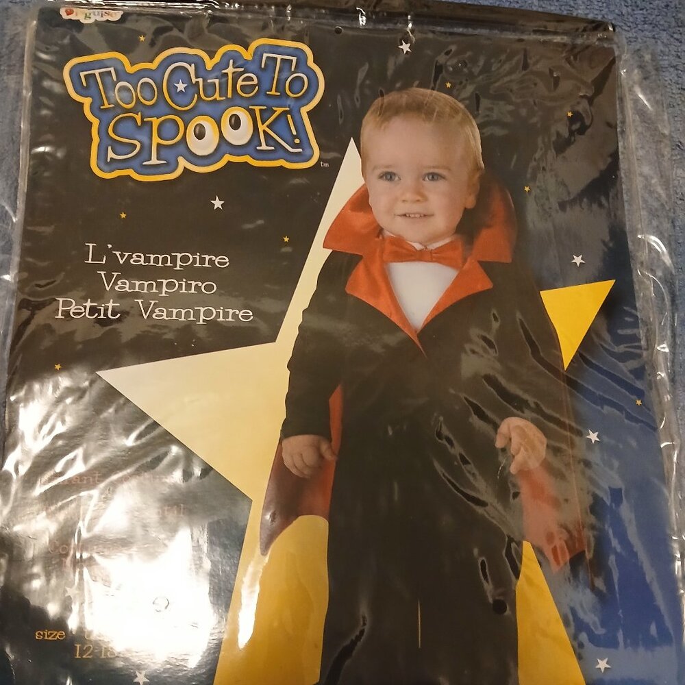 Infant Vampire outfit-12-18 month old-Worn once